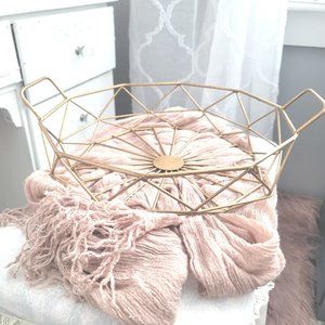 Gold tray perfect for a vanity or kitchen island! Gold Home Decor